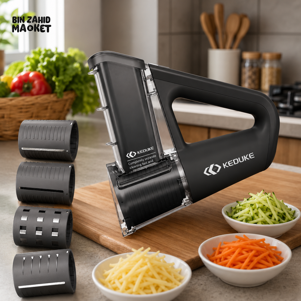 MULTIFUNCTIONAL HANDHELD ROTARY VEGETABLE SLICER & GRATER SET