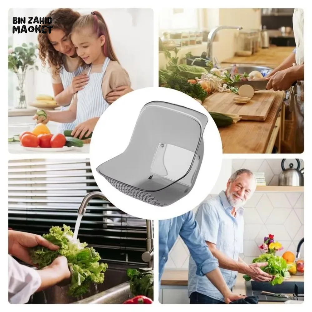 MULTIFUNCTIONAL SINK DRAIN BASKET – VEGETABLE WASHING & FRUIT DRAINING BOWL