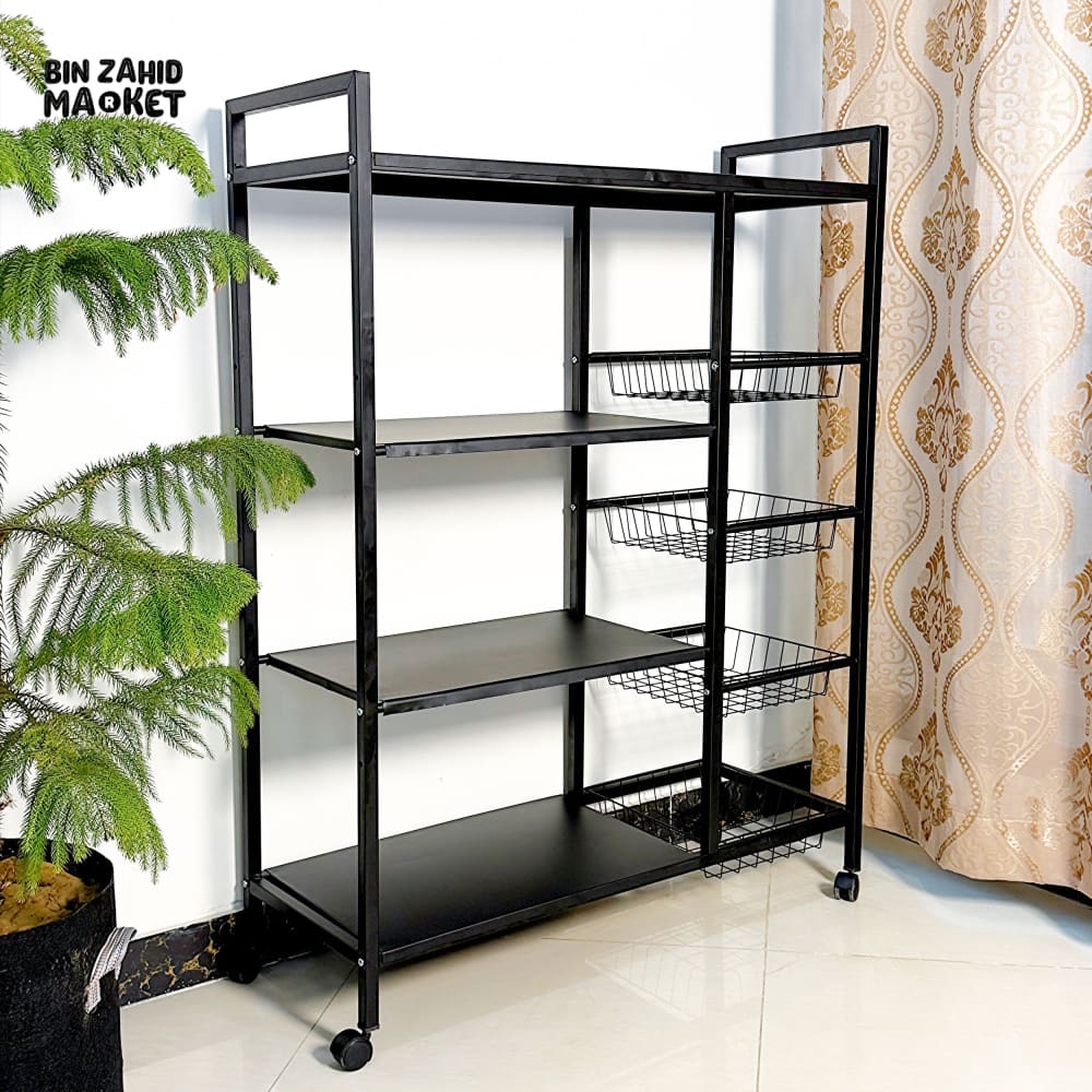 MULTIFUNCTIONAL STORAGE RACK Moveable - With Wheels
