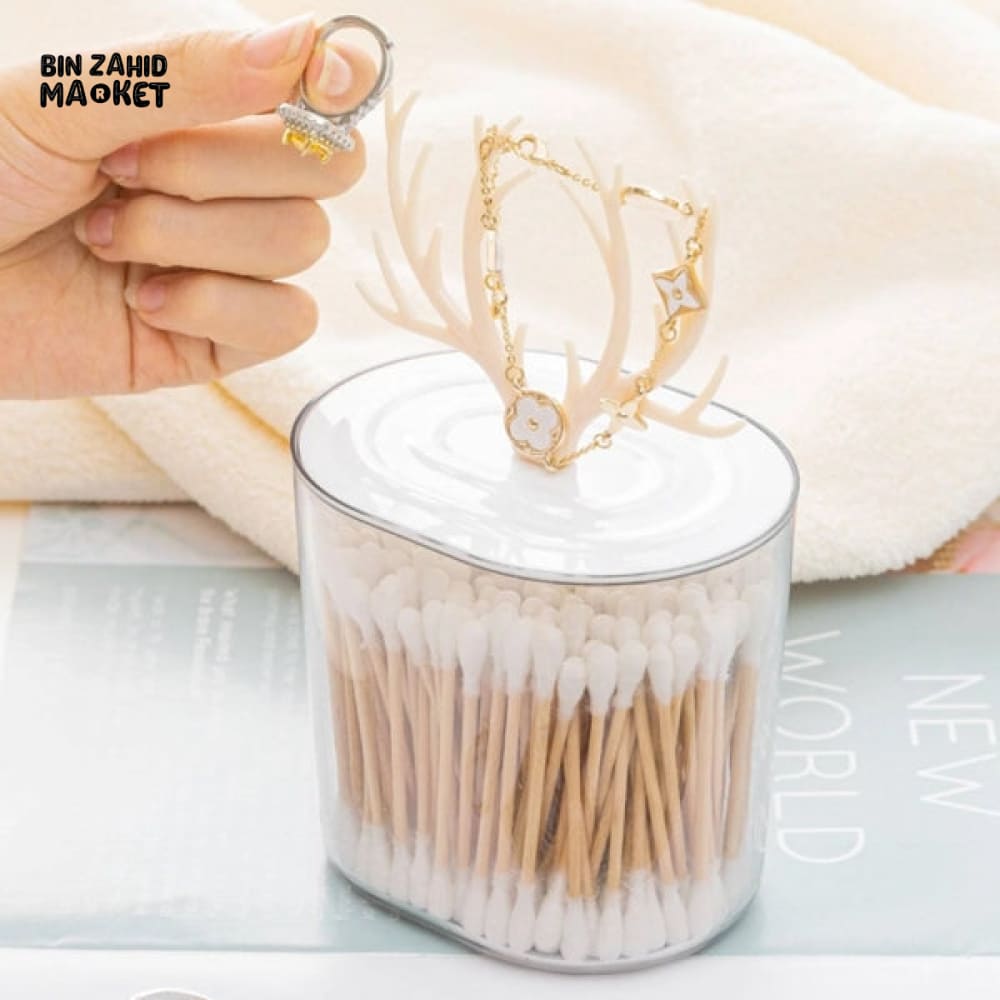 MULTIFUNCTIONAL SWAB BOX & JEWELRY STORAGE – ACRYLIC DESIGN