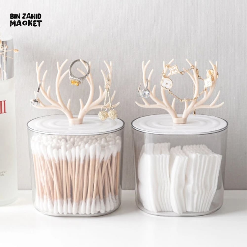 MULTIFUNCTIONAL SWAB BOX & JEWELRY STORAGE – ACRYLIC DESIGN