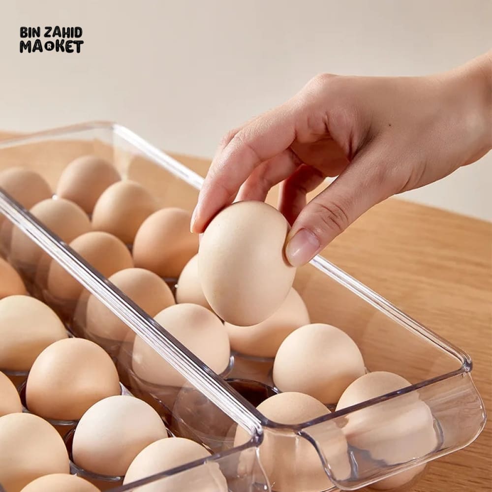 MULTIPLE GRIDS EGG STORAGE BOX WITH LID