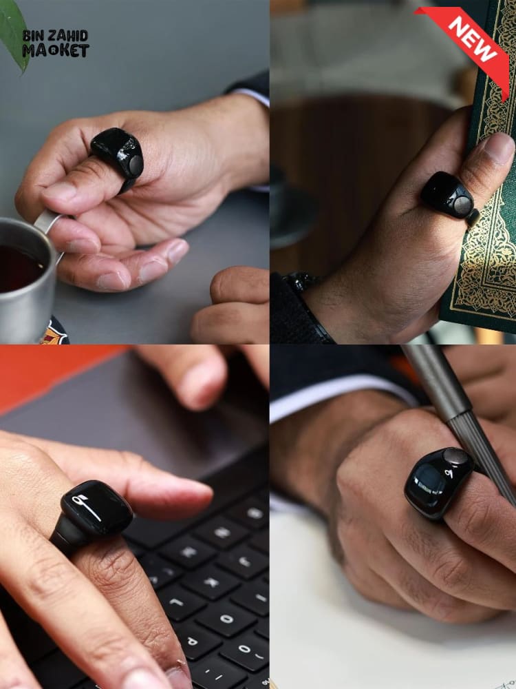 MUSLIM SMART PRAYER RING – WATERPROOF DIGITAL TALLY COUNTER WITH PRAYER TIME & VIBRATION REMINDER