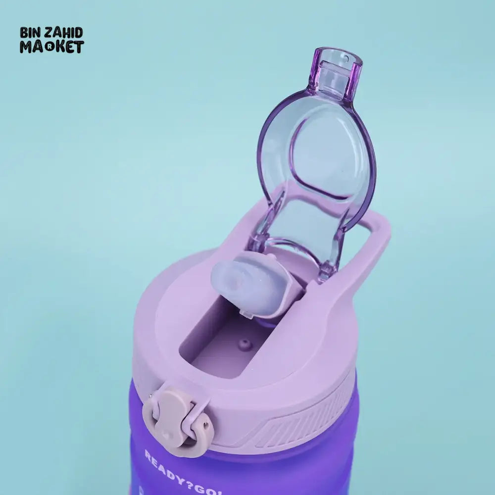 NEW GRADIENT COLOR LARGE CAPACITY SPORTS WATER BOTTLE 700 ML– OUTDOOR PORTABLE HANDLE STRAW CUP LEAKPROOF SEALED MATTE SPACE CUP