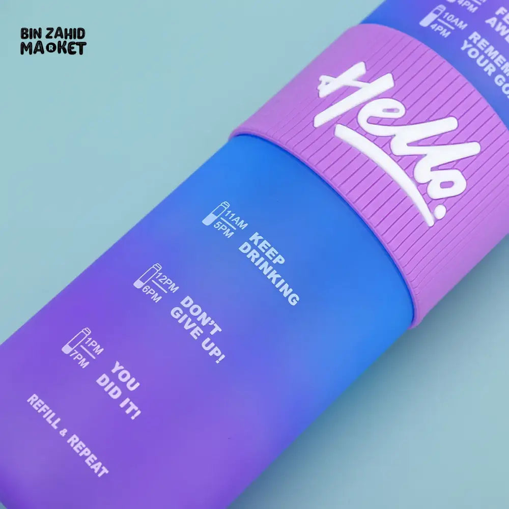 NEW GRADIENT COLOR LARGE CAPACITY SPORTS WATER BOTTLE 700 ML– OUTDOOR PORTABLE HANDLE STRAW CUP LEAKPROOF SEALED MATTE SPACE CUP