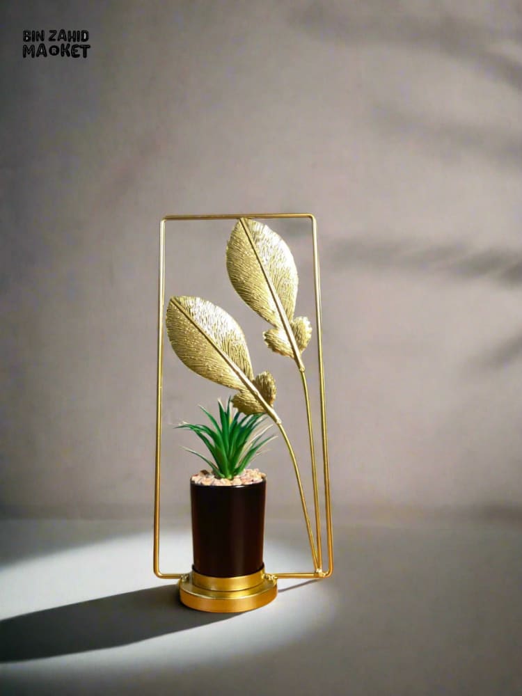 NORDIC LUXURY IRON HANDICRAFT PLANT ORNAMENTS - THE TWIN LEAVES