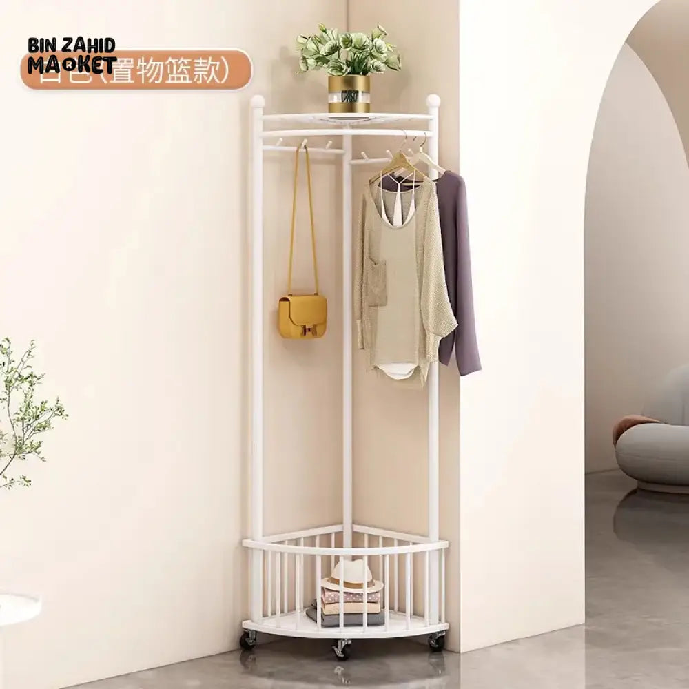 NORDIC MINIMALIST CLOTHING RACK – FLOOR STAND WARDROBE RAIL FOR HOME & GARDEN