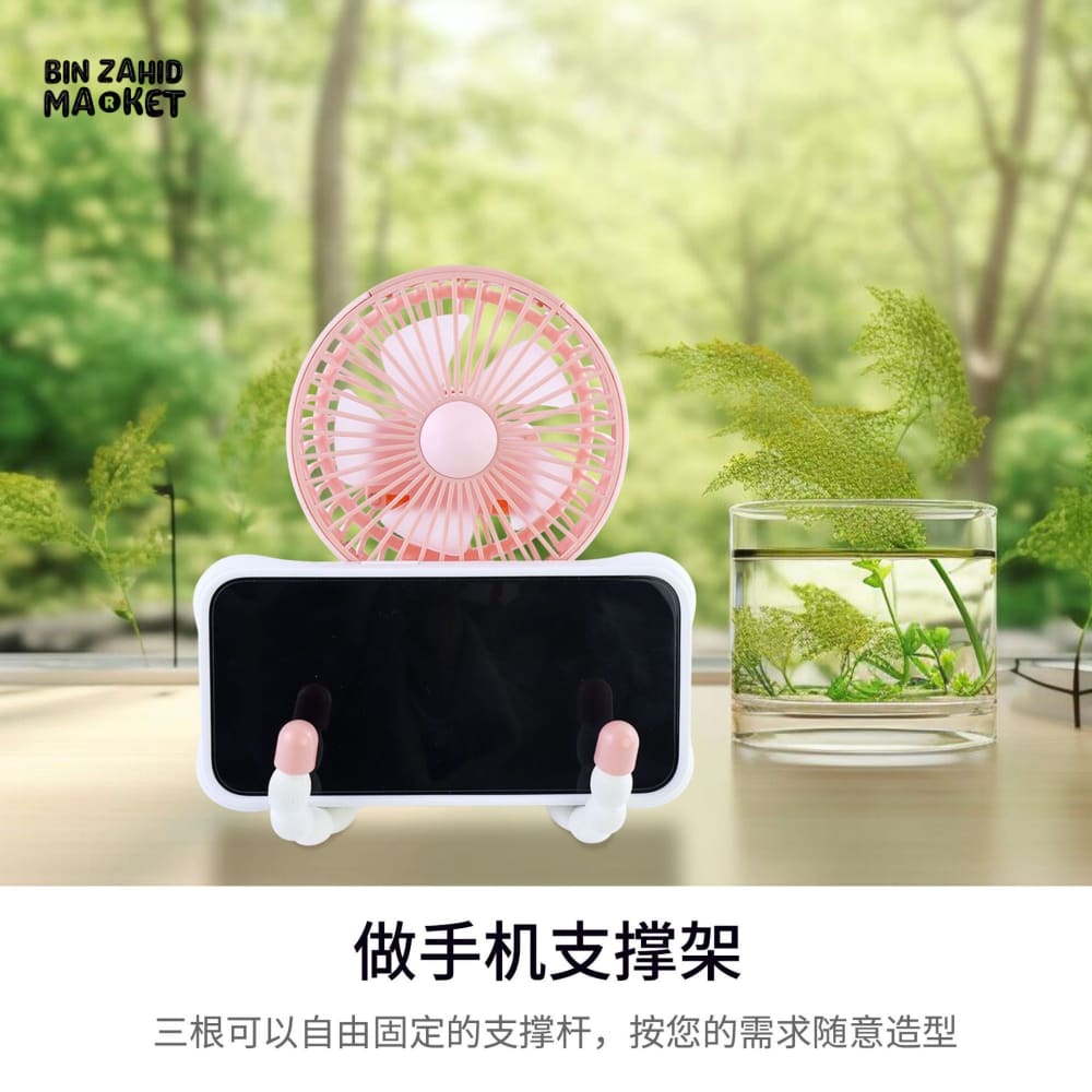 OCTOPUS PORTABLE FAN – HANDHELD TRIPOD FAN FOLDABLE NECK HANGING & DESKTOP COOLING FAN
