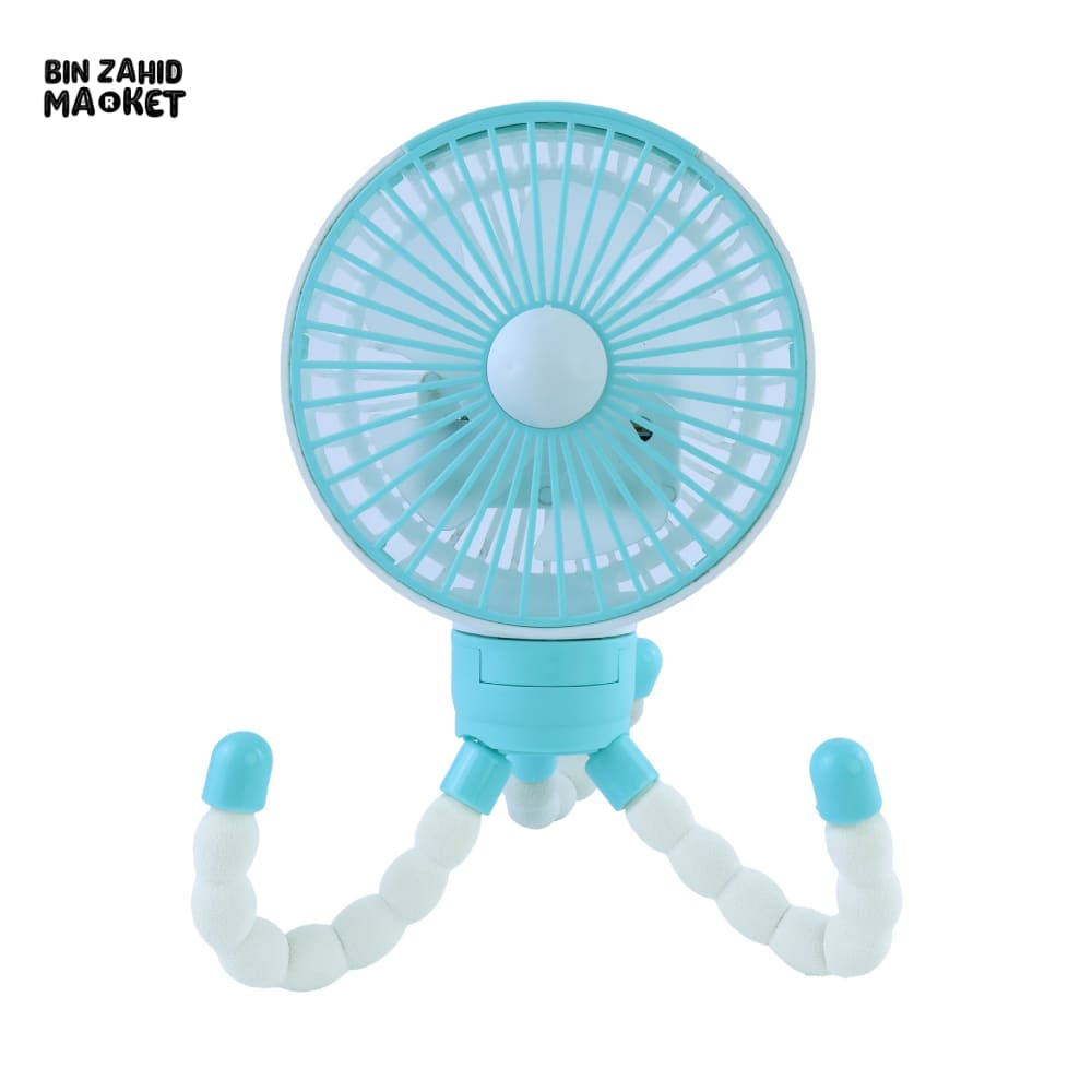 OCTOPUS PORTABLE FAN – HANDHELD TRIPOD FAN FOLDABLE NECK HANGING & DESKTOP COOLING FAN