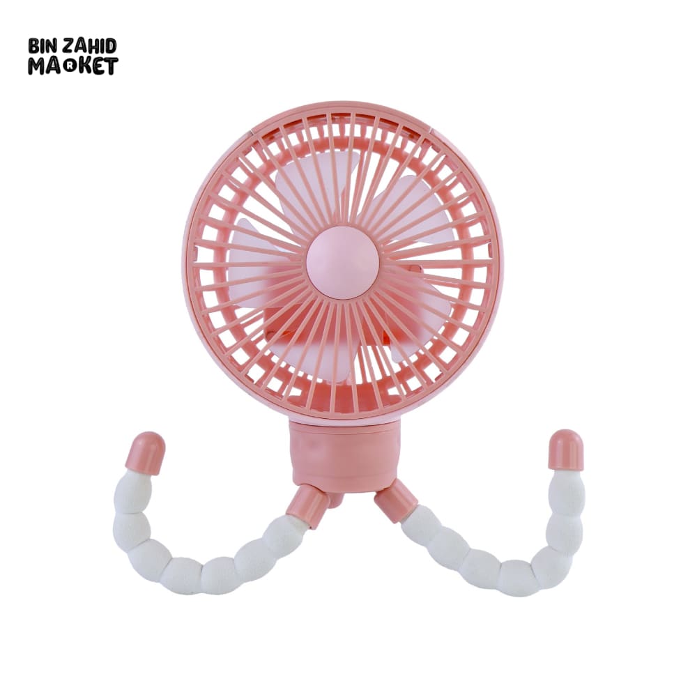 OCTOPUS PORTABLE FAN – HANDHELD TRIPOD FAN FOLDABLE NECK HANGING & DESKTOP COOLING FAN