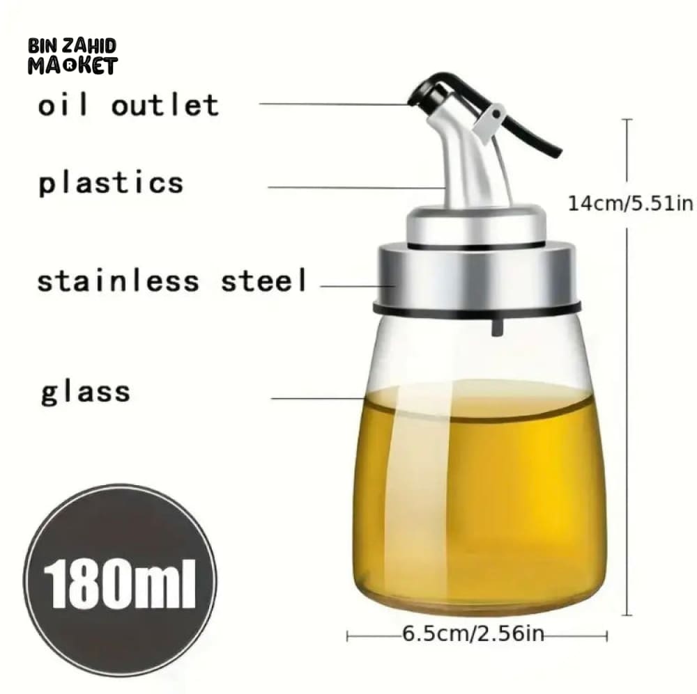 OIL DISPENSER KITCHEN SEASONING BOTTLE 180ML