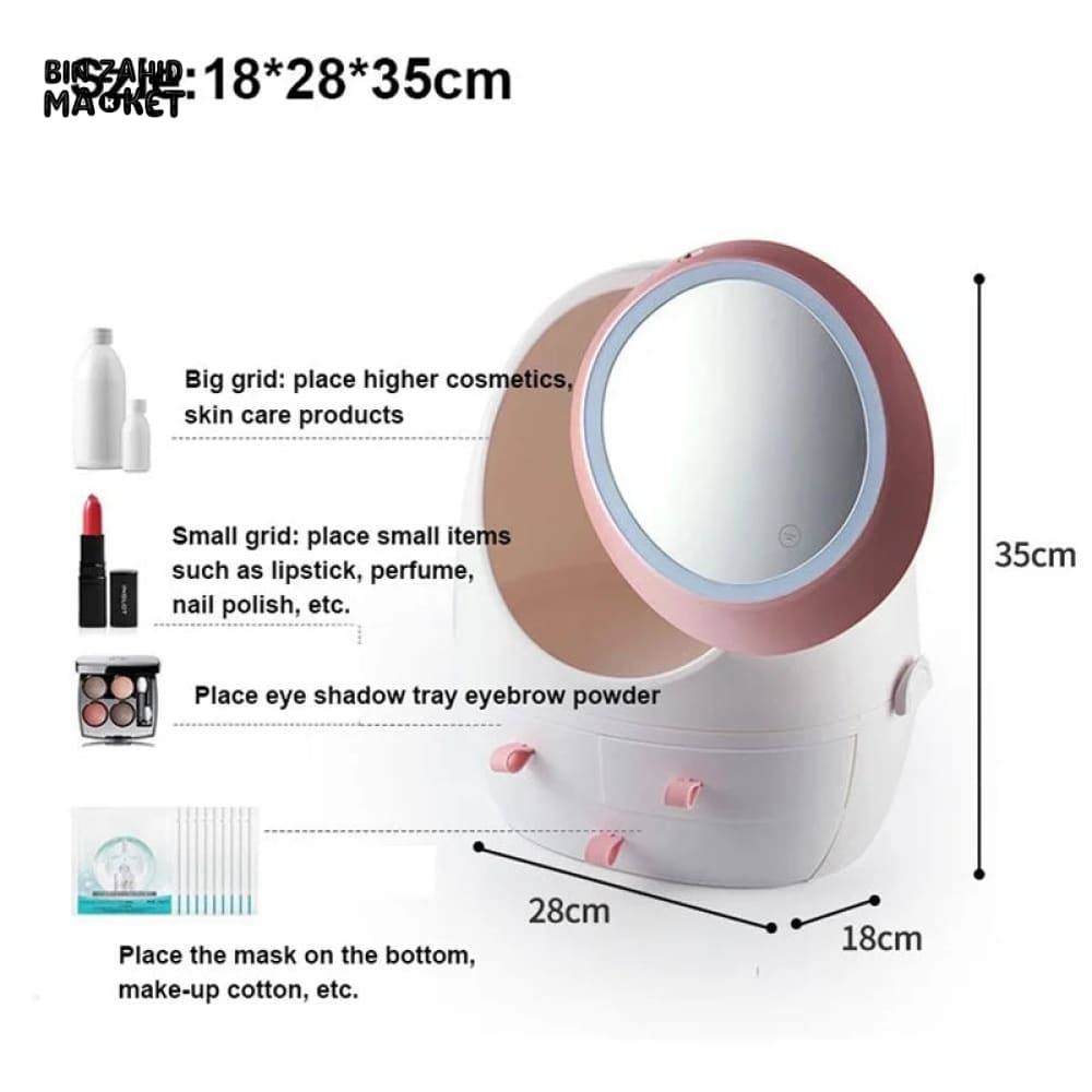 OVAL SHAPE COSMETICS ORGANIZER