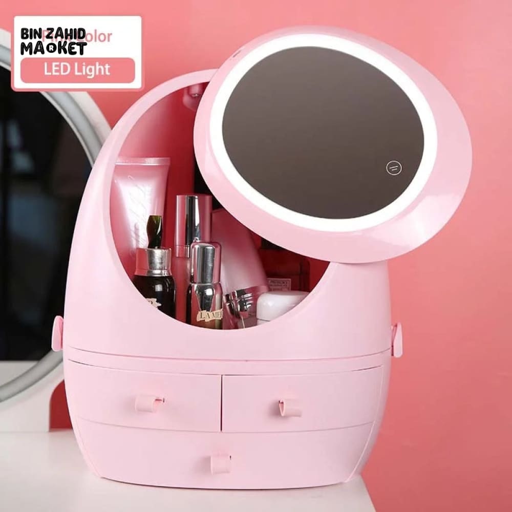 OVAL SHAPE COSMETICS ORGANIZER Pink