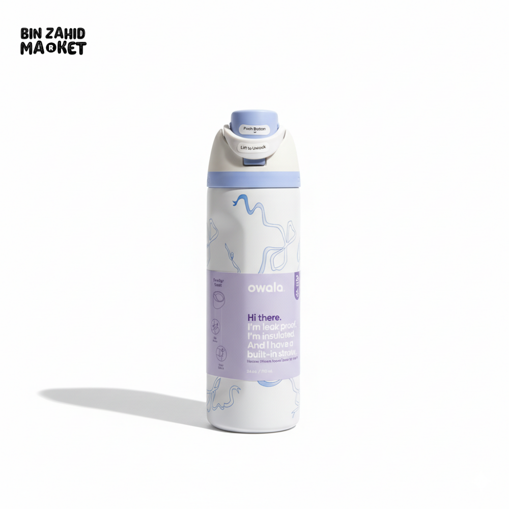 OWALA FREESIP 24OZ WATER BOTTLE - BLUE RIBBON WAVES