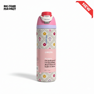 OWALA FREESIP 24OZ WATER BOTTLE - FLORAL PINK