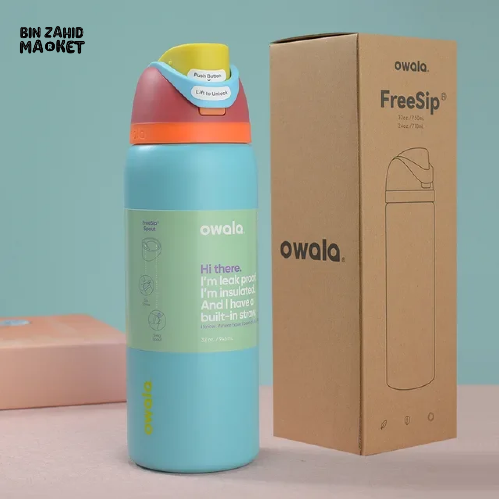 OWALA FREESIP 24OZ WATER BOTTLE – HYDRATION REDEFINED - BLUE