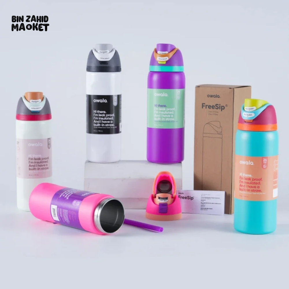 OWALA FREESIP 24OZ WATER BOTTLE – HYDRATION REDEFINED - LIGHT PINK