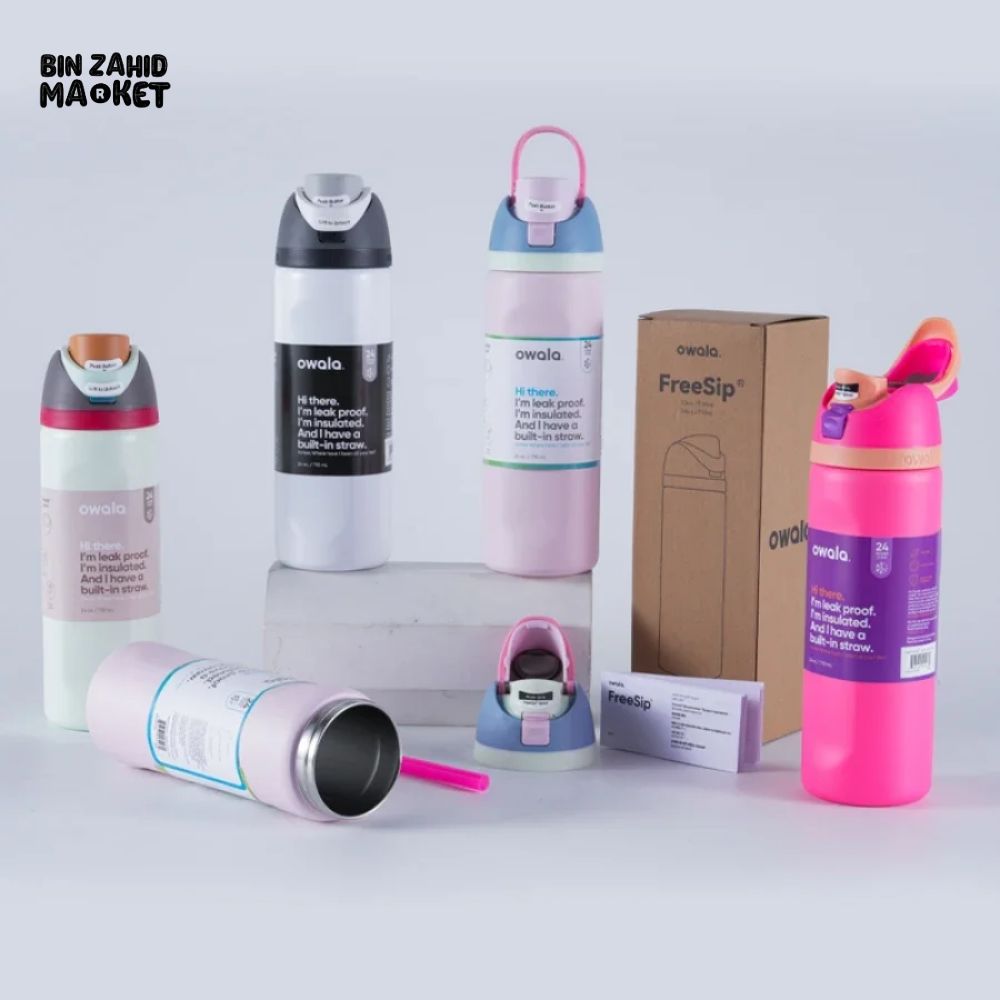 OWALA FREESIP 24OZ WATER BOTTLE – HYDRATION REDEFINED - LIGHT PINK