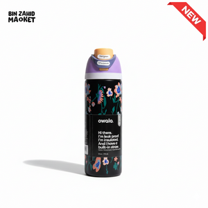 OWALA FREESIP 24OZ WATER BOTTLE - MIDNIGHT FLORAL