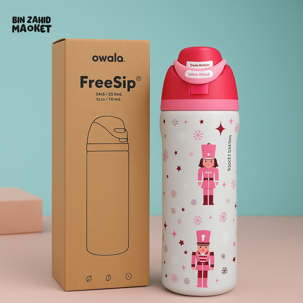 OWALA FREESIP 24OZ WATER BOTTLE - NUTCRACKER PINK