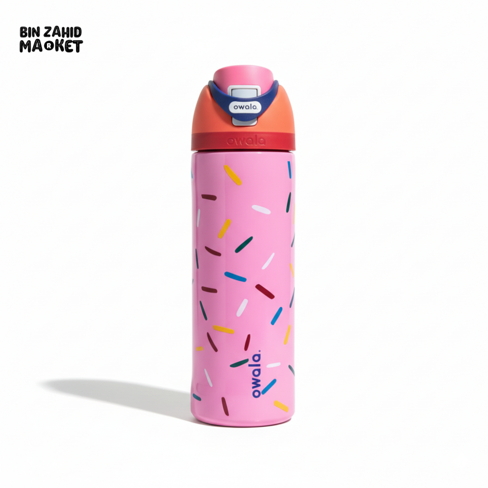 OWALA FREESIP 24OZ WATER BOTTLE - PINK SPRINKLES
