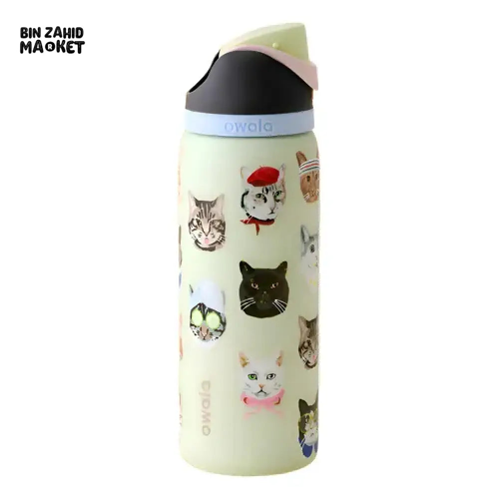 OWALA WATER BOTTLE CAT COLLECTION 24OZ