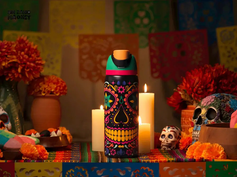 OWALA WATER BOTTLE SUGAR SKULL 32OZ