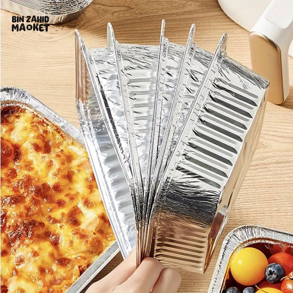 PACK OF 10 ALUMINIUM DISPOSABLE FOIL PLATES