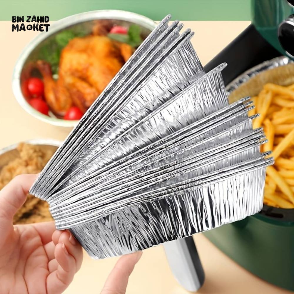 PACK OF 10 ALUMINIUM DISPOSABLE FOIL PLATES