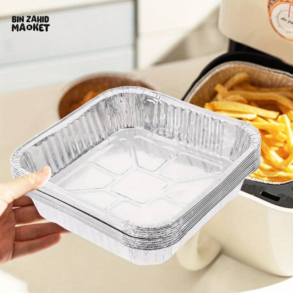 PACK OF 10 ALUMINIUM DISPOSABLE FOIL PLATES