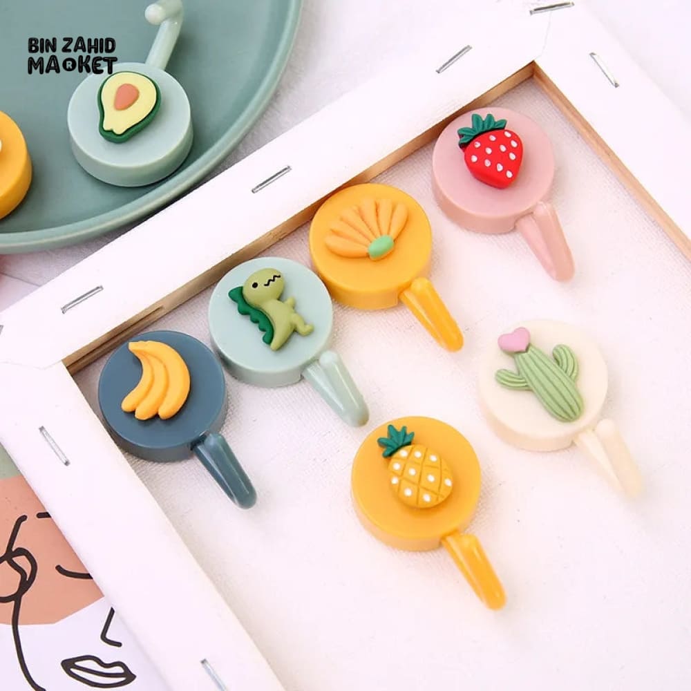 PACK OF 10 CARTOON HOOKS