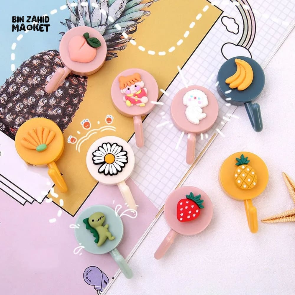 PACK OF 10 CARTOON HOOKS