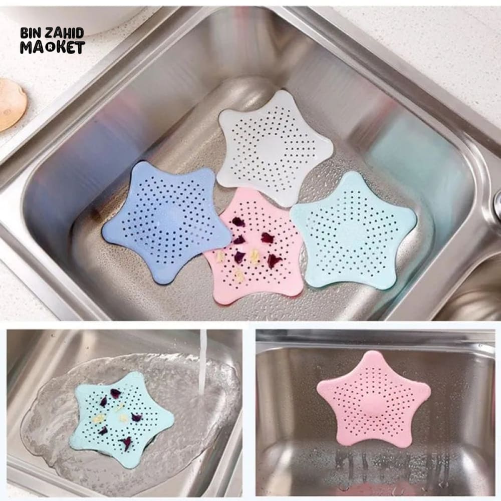 PACK OF 3 STAR NET SINK ANTI-BLOCKER