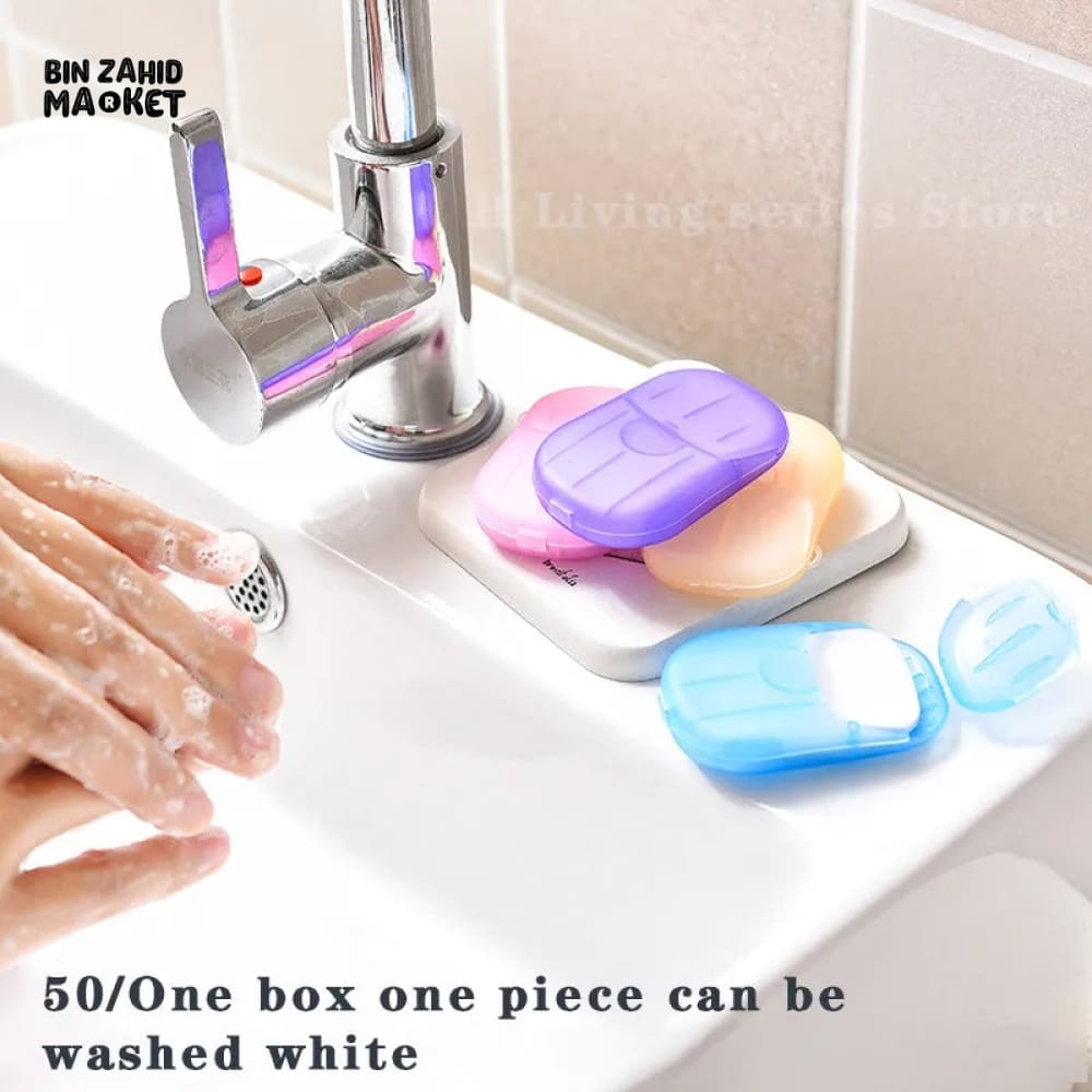PACK OF 4 BOXES TRAVEL PAPER SOAP