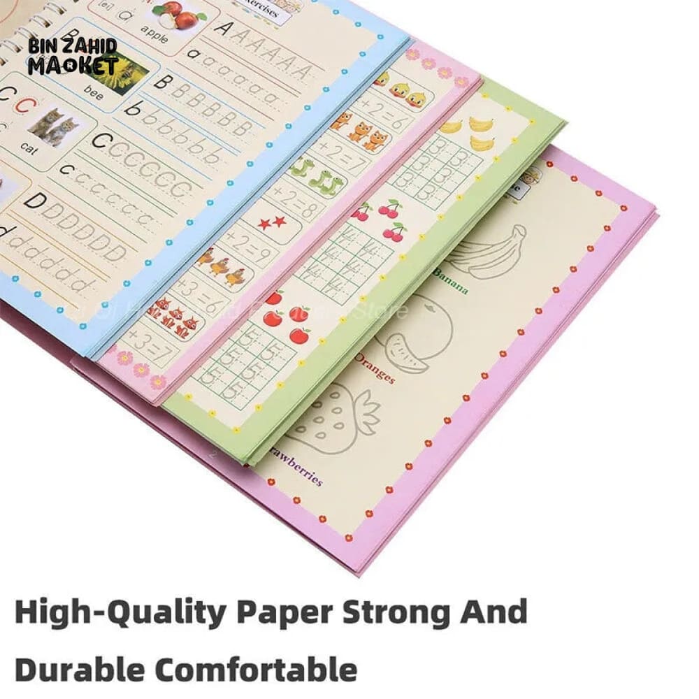 PACK OF 4 CHILD PRACTICE MAGIC SANK BOOK WITH 10 REFILLS