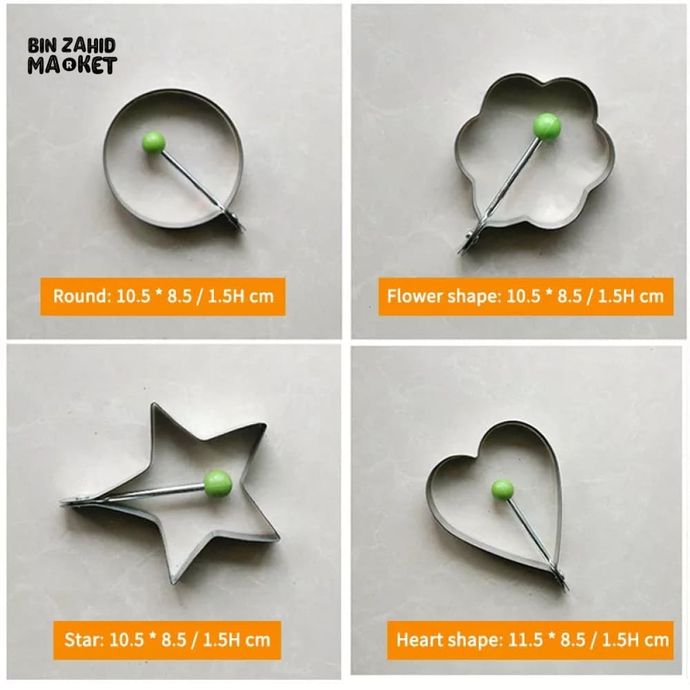 PACK OF 4 DIFFERENT SHAPE EGG MOLDS