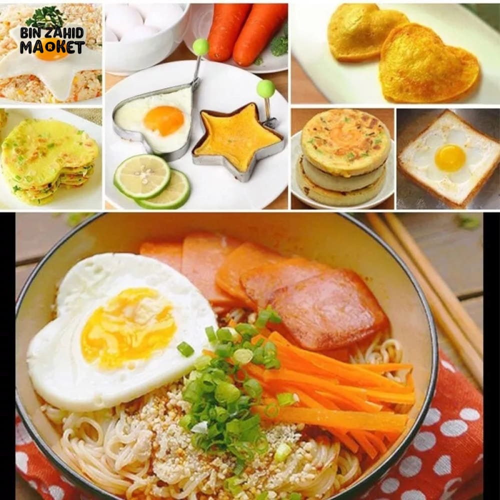 PACK OF 4 DIFFERENT SHAPE EGG MOLDS