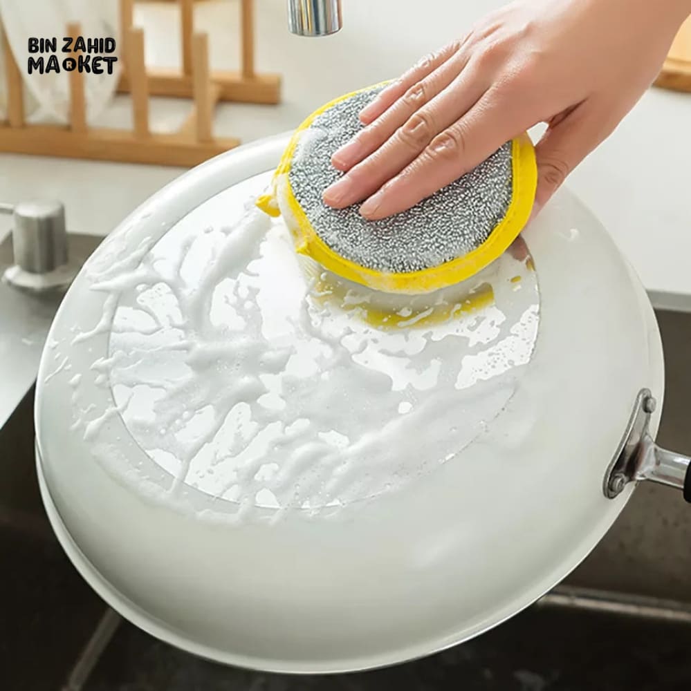 PACK OF 4 DUAL SIDED CLEANING SPONGE