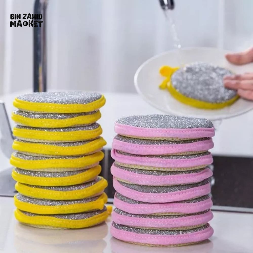 PACK OF 4 DUAL SIDED CLEANING SPONGE