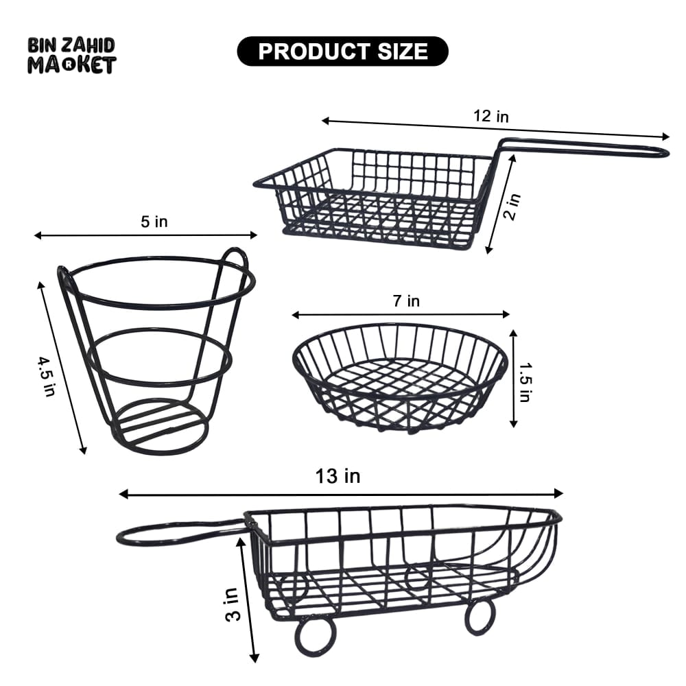 PACK OF 4 SNACK BUCKETS