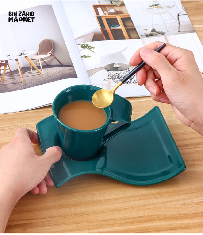 PACK OF 6 EUROPEAN WAVE ACRYLIC CUP