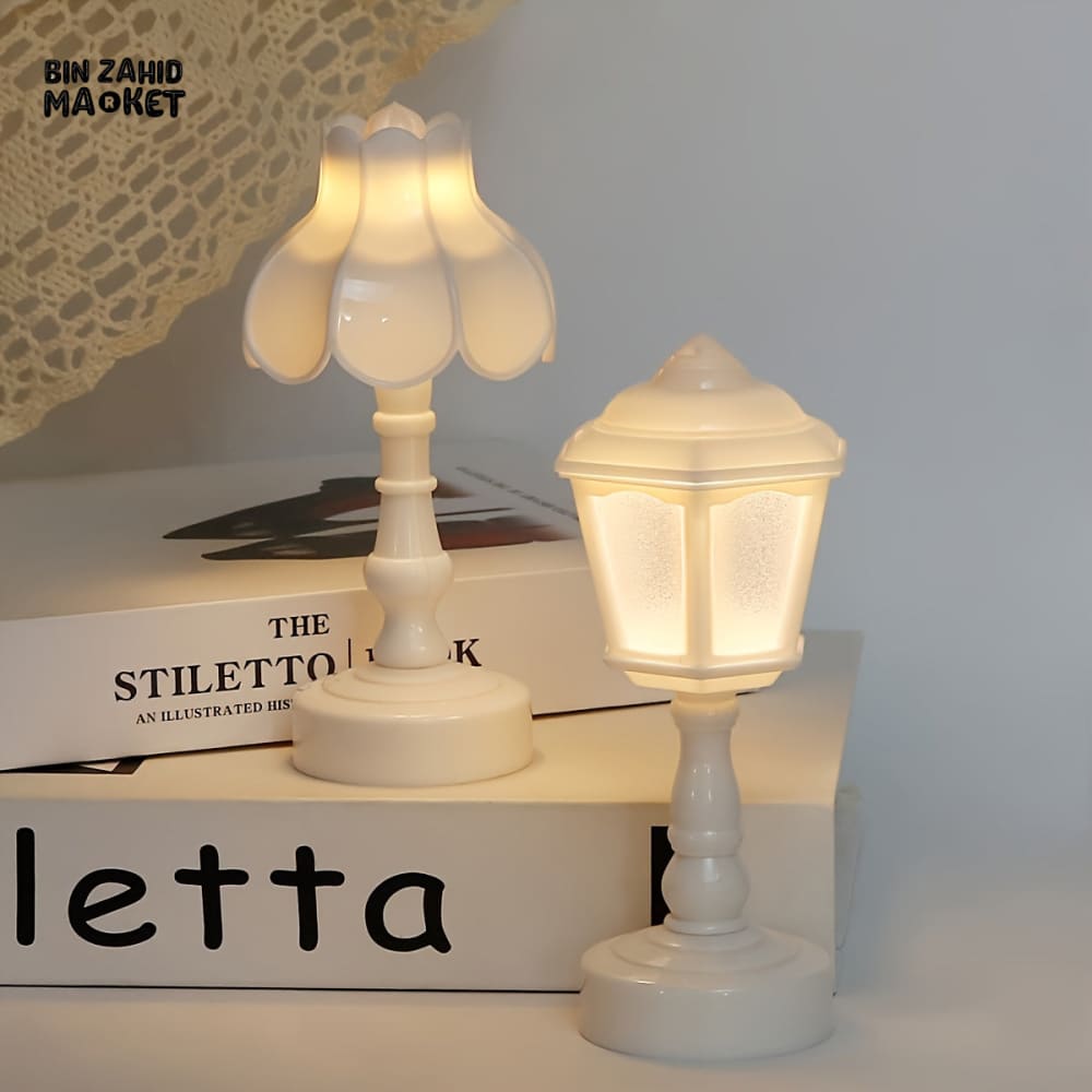 PAGODA BUD BUTTON BATTERY LED TABLE LAMP NIGHT LIGHT