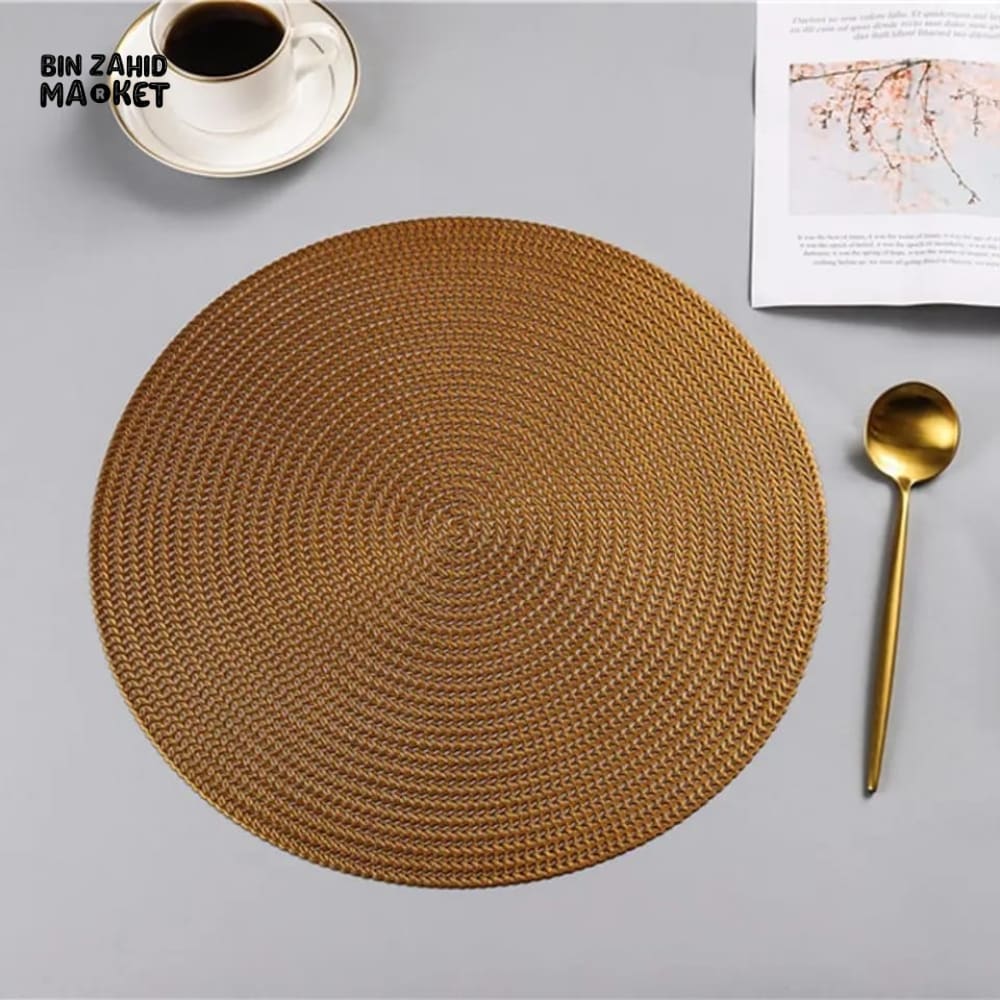 PAIR OF PVC TABLE PLACEMAT 38CM Copper