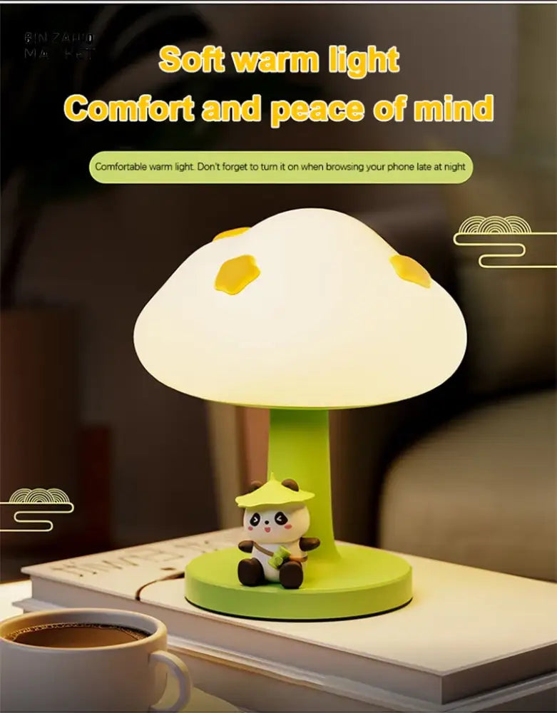 PANDA CLOUD NIGHT LAMP – RECHARGEABLE USB TOUCH DIMMABLE AMBIENT LIGHT