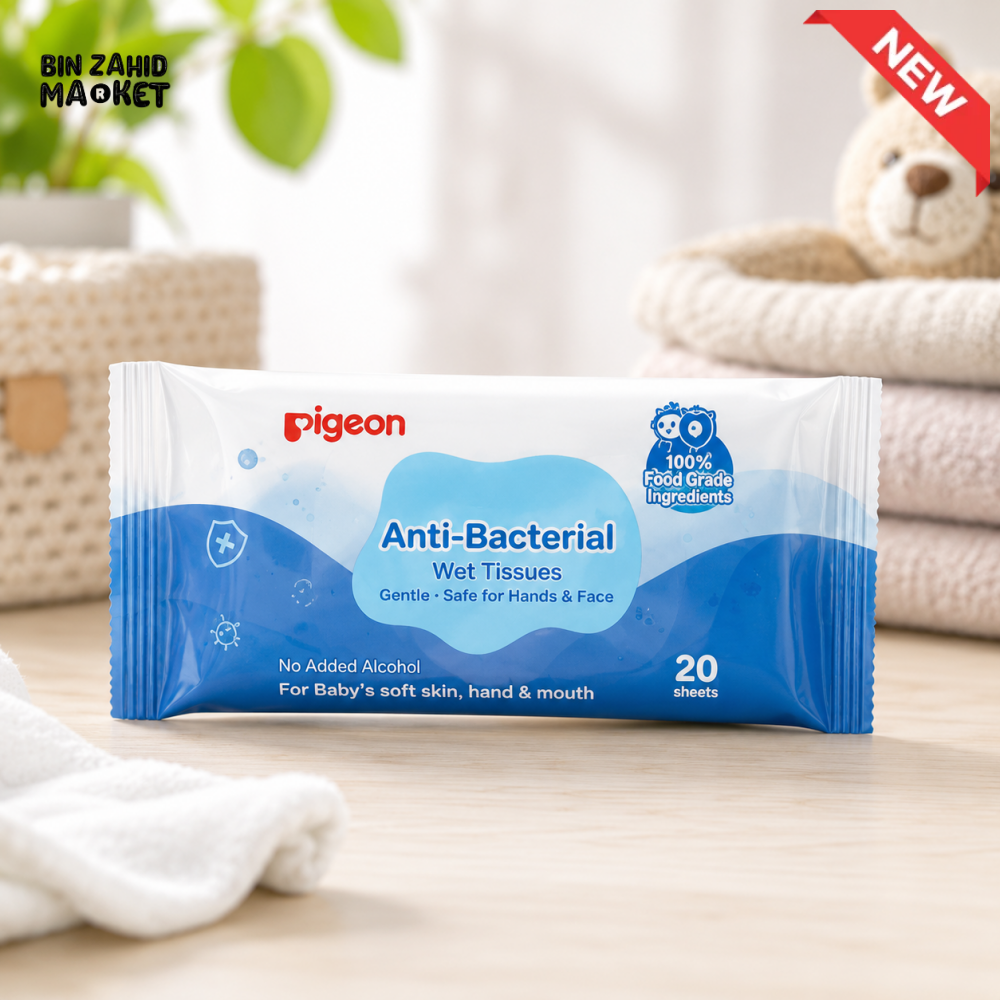 PIGEON ANTI-BACTERIAL WET TISSUES 20S