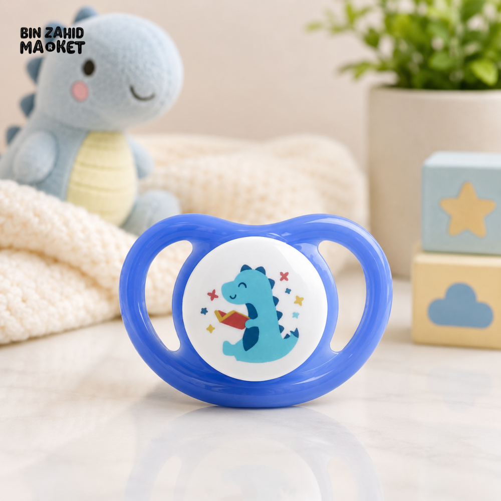 PIGEON BABY PACIFIER – DINO READ MOTIF (12–36 MONTHS)