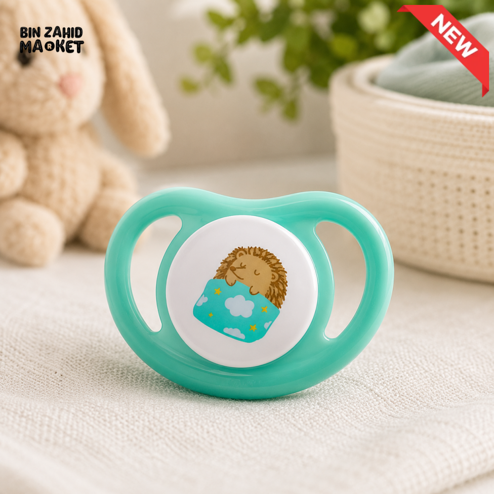 PIGEON BABY PACIFIER – HEDGEHOG MOTIF (6–18 MONTHS)