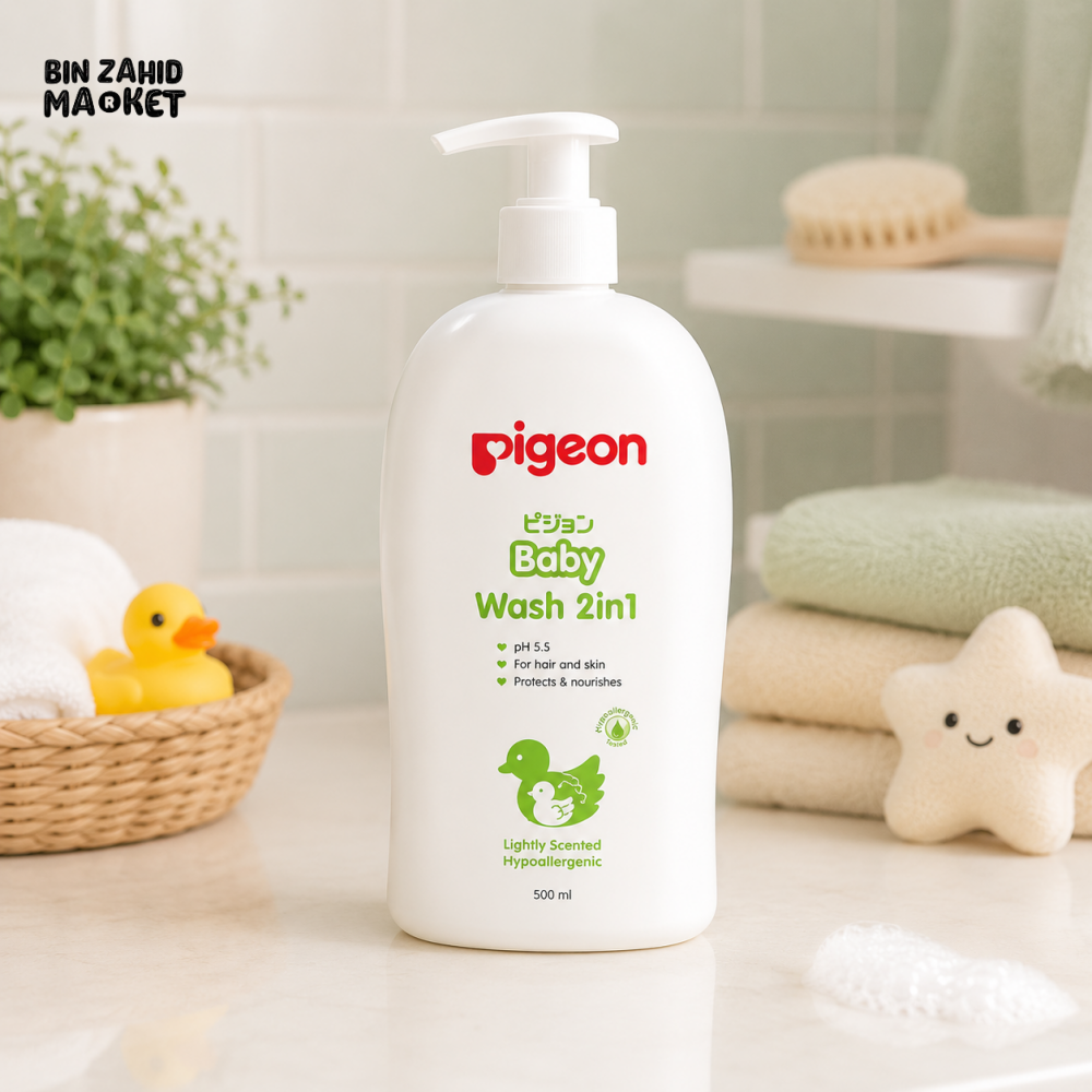 PIGEON BABY WASH JOJOBA 2-IN-1 700ML