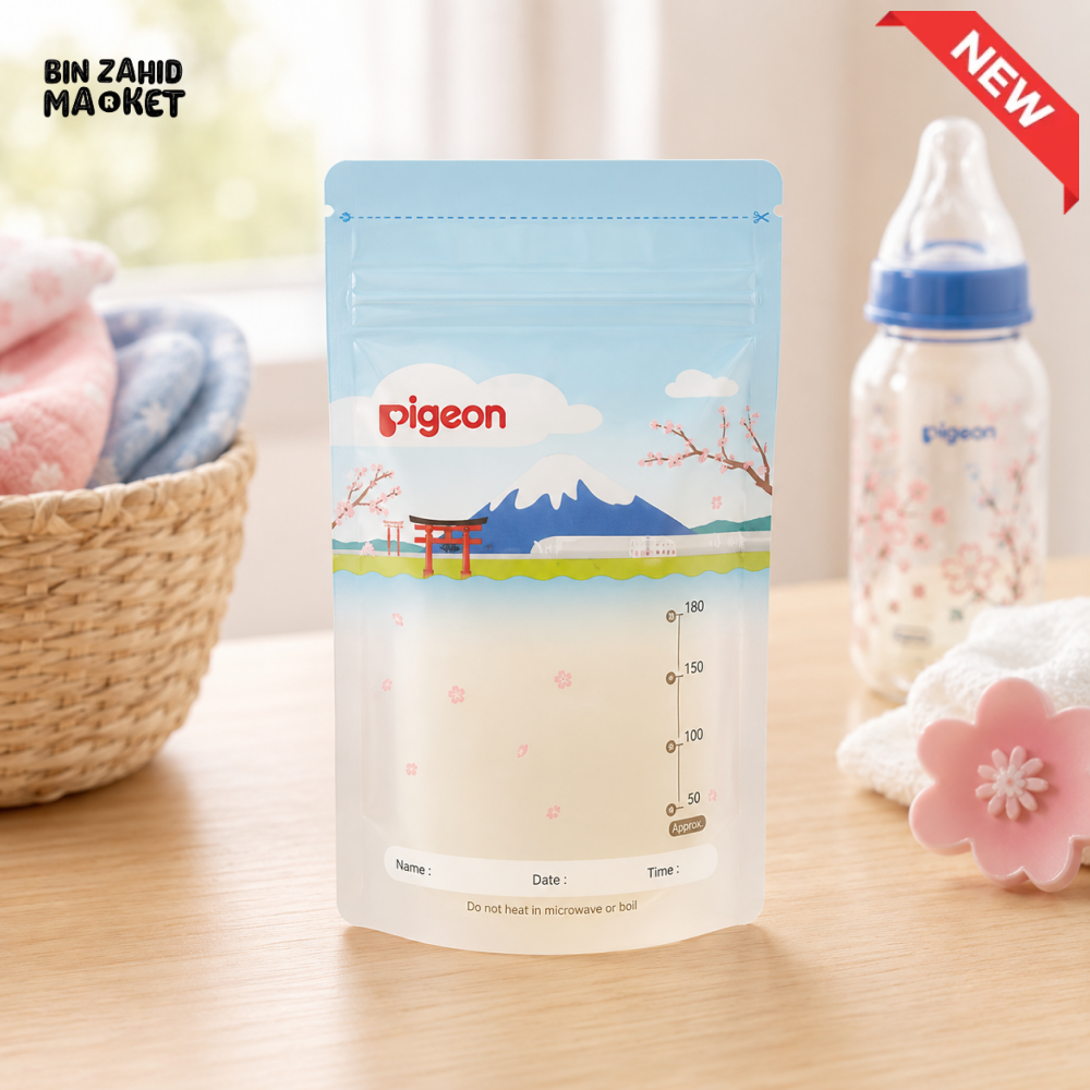 PIGEON BREASTMILK STORAGE BAGS – 120ML (25 PCS)
