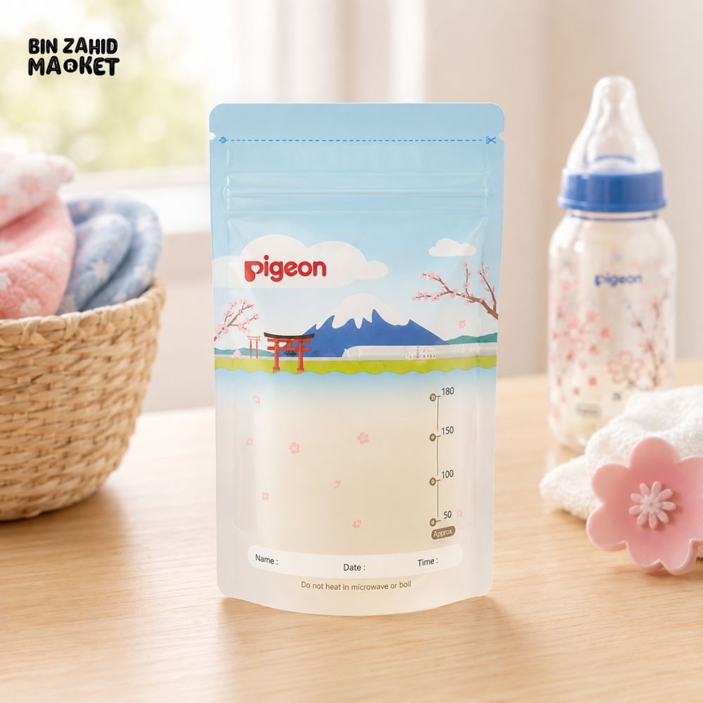 PIGEON BREASTMILK STORAGE BAGS – 120ML (25 PCS)